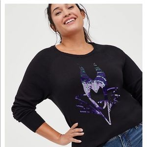 EMBELLISHED SWEATER - DISNEY VILLAINS MALEFICENT TORRID SIZE 4